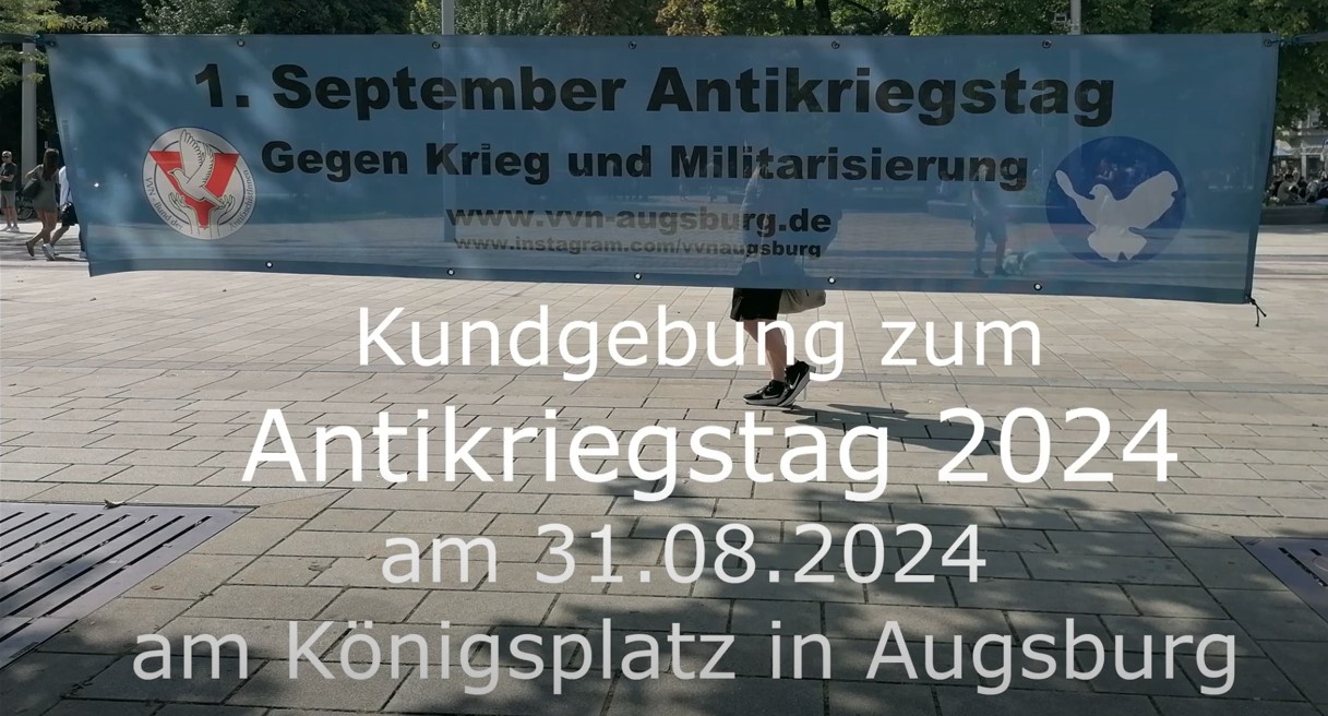 Antikriegstag 2024 -  Knigsplatz in Augsburg