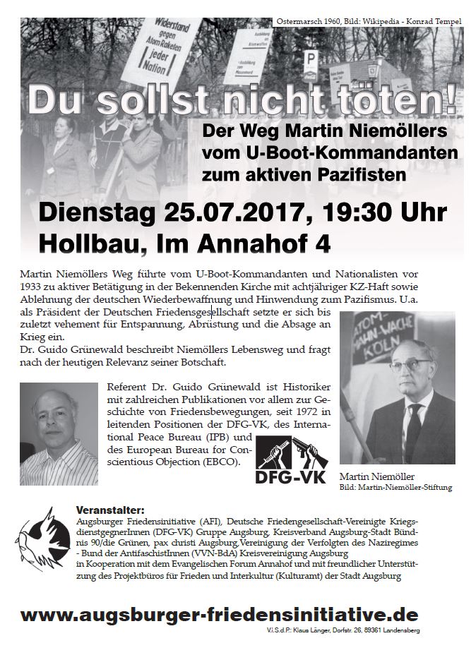 Du sollst nicht töten! Der Weg Martin Niemöllers vom U-Boot-Kommandanten zum aktiven Pazifisten