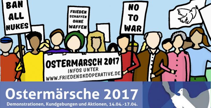 Ostermärsche 2017 Netzwerk Friedenskooperative